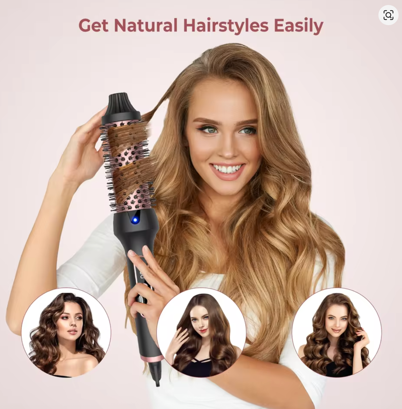 Curlinda Luxe Thermal Styling Brush Pro