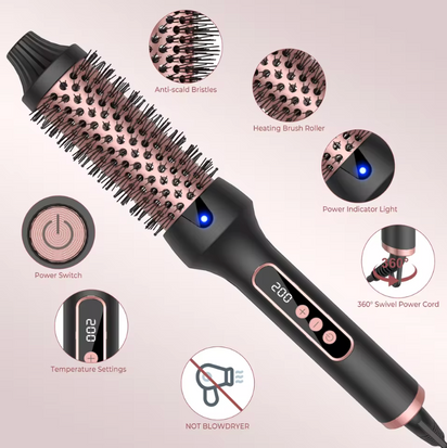 Curlinda Luxe Thermal Styling Brush Pro