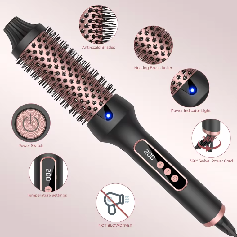 Curlinda Luxe Thermal Styling Brush Pro